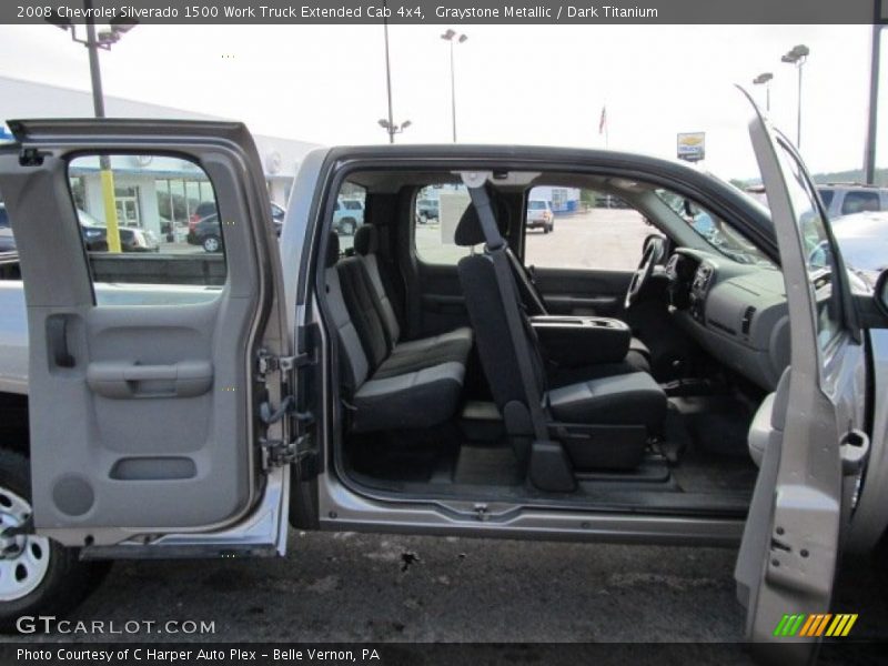 Graystone Metallic / Dark Titanium 2008 Chevrolet Silverado 1500 Work Truck Extended Cab 4x4