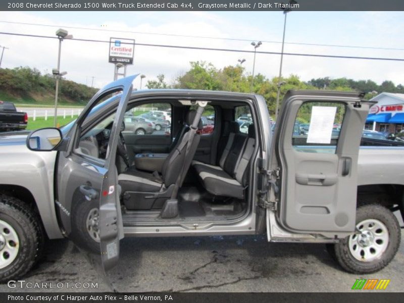 Graystone Metallic / Dark Titanium 2008 Chevrolet Silverado 1500 Work Truck Extended Cab 4x4