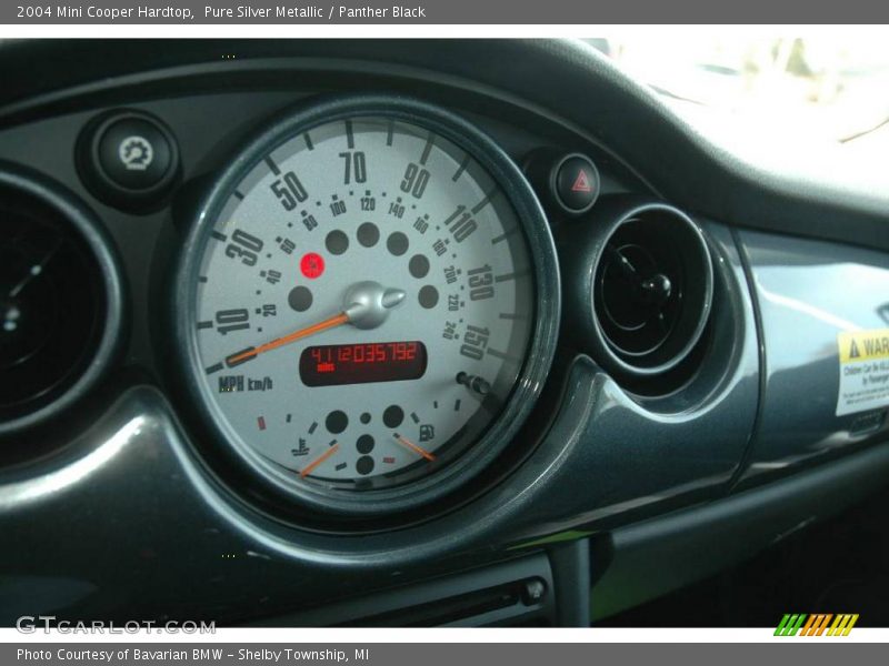 Pure Silver Metallic / Panther Black 2004 Mini Cooper Hardtop