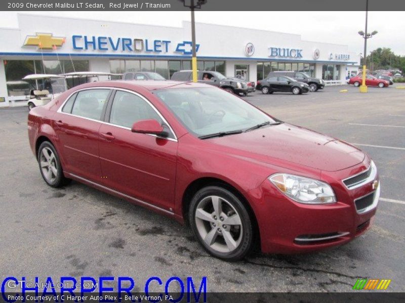 Red Jewel / Titanium 2009 Chevrolet Malibu LT Sedan