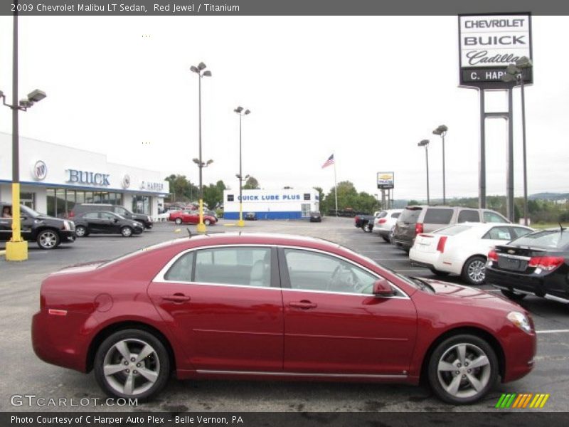 Red Jewel / Titanium 2009 Chevrolet Malibu LT Sedan