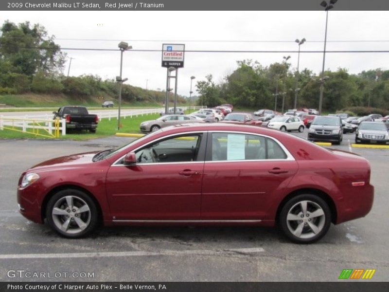 Red Jewel / Titanium 2009 Chevrolet Malibu LT Sedan