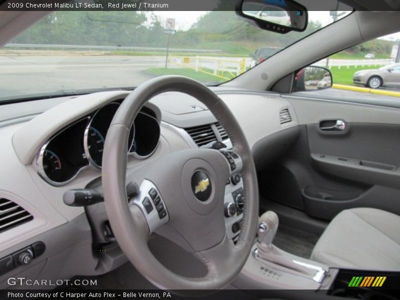 Red Jewel / Titanium 2009 Chevrolet Malibu LT Sedan