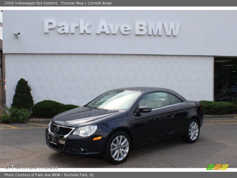 Thunder Blue / Cornsilk Beige 2009 Volkswagen Eos Komfort