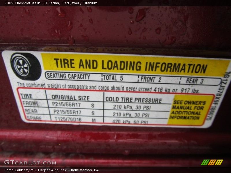 Red Jewel / Titanium 2009 Chevrolet Malibu LT Sedan