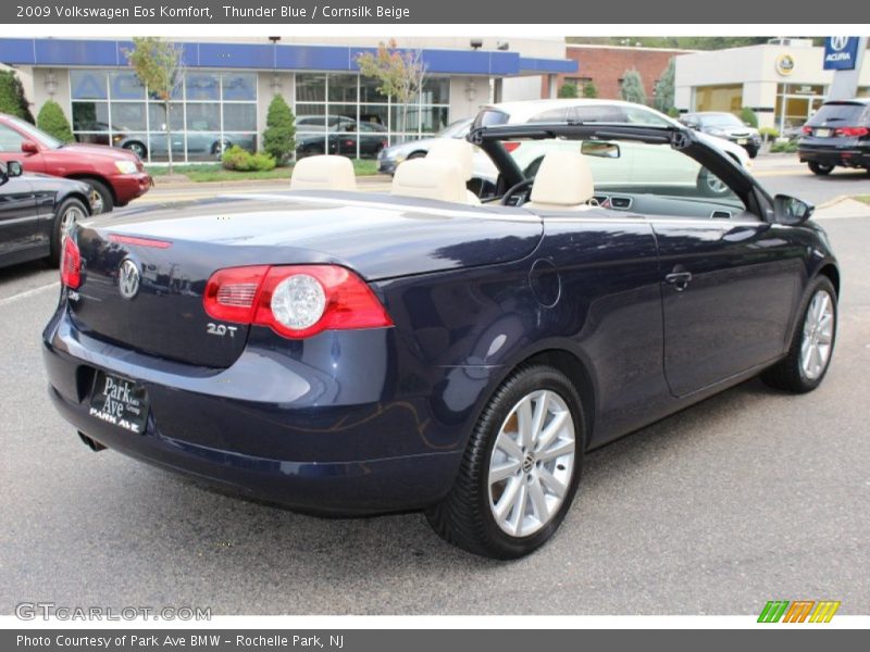 Thunder Blue / Cornsilk Beige 2009 Volkswagen Eos Komfort