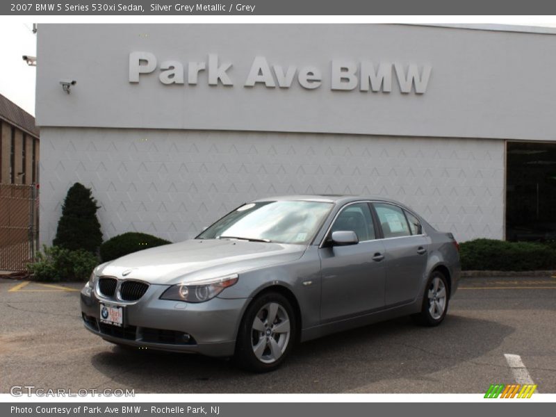 Silver Grey Metallic / Grey 2007 BMW 5 Series 530xi Sedan