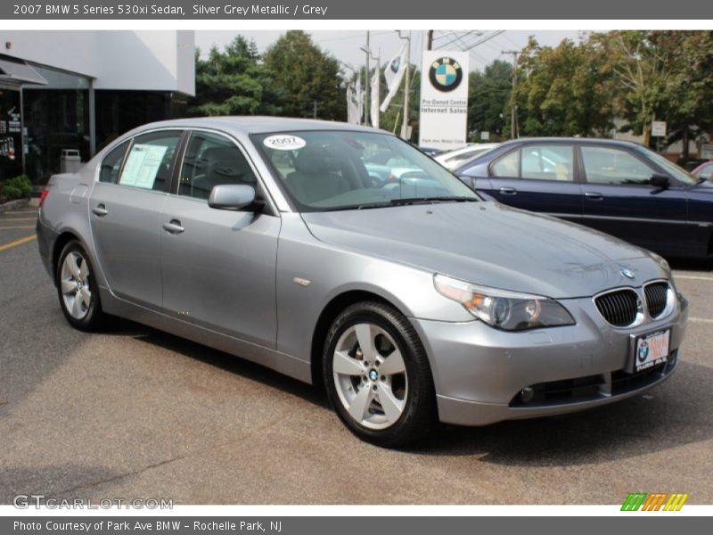 Silver Grey Metallic / Grey 2007 BMW 5 Series 530xi Sedan
