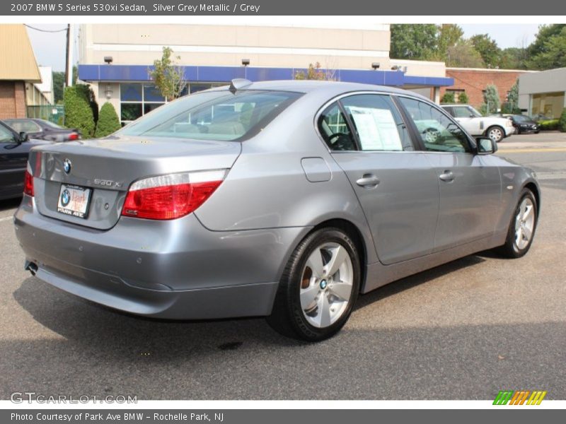 Silver Grey Metallic / Grey 2007 BMW 5 Series 530xi Sedan