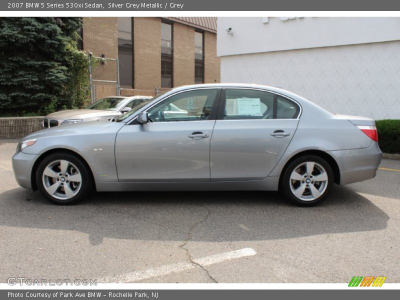 Silver Grey Metallic / Grey 2007 BMW 5 Series 530xi Sedan