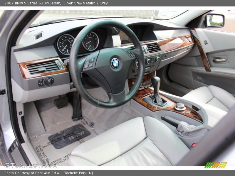 Silver Grey Metallic / Grey 2007 BMW 5 Series 530xi Sedan