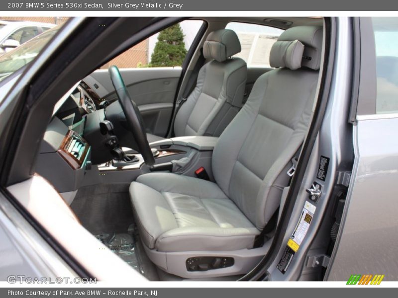 Silver Grey Metallic / Grey 2007 BMW 5 Series 530xi Sedan