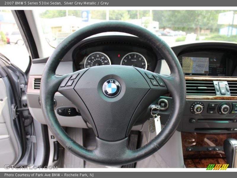 Silver Grey Metallic / Grey 2007 BMW 5 Series 530xi Sedan