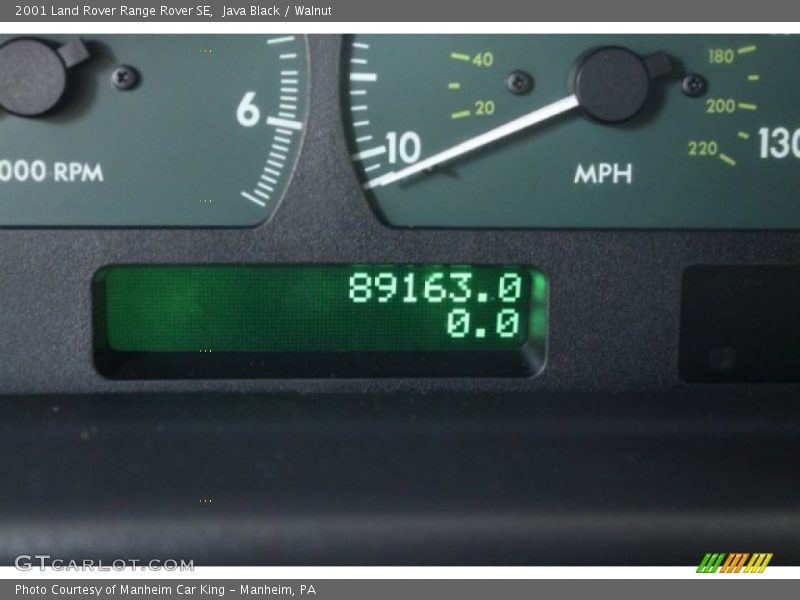 Java Black / Walnut 2001 Land Rover Range Rover SE