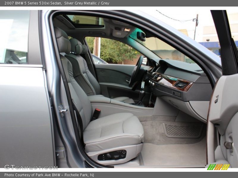 Silver Grey Metallic / Grey 2007 BMW 5 Series 530xi Sedan