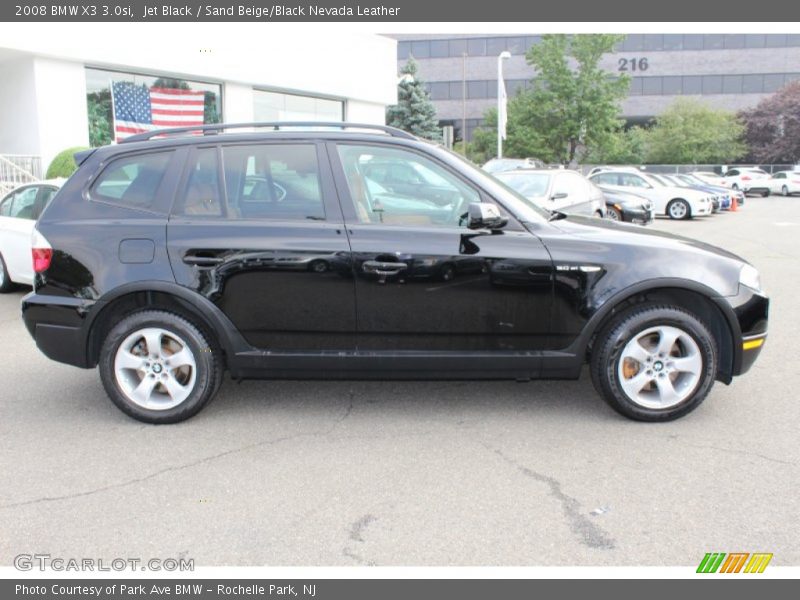 Jet Black / Sand Beige/Black Nevada Leather 2008 BMW X3 3.0si