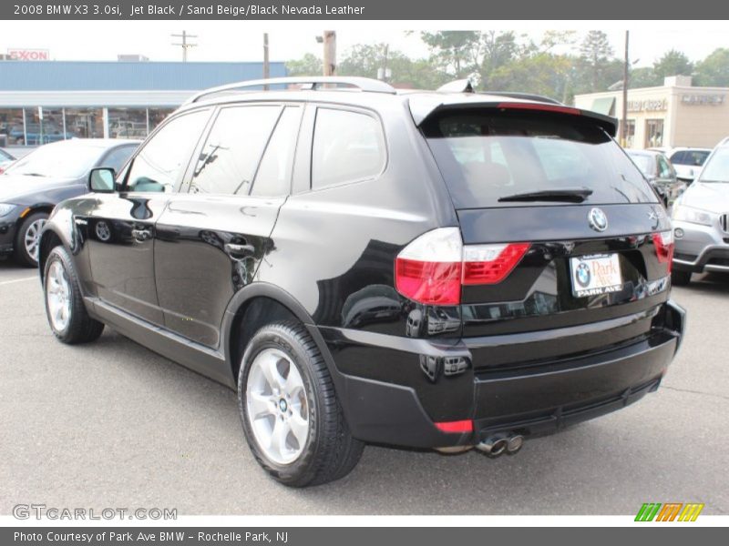 Jet Black / Sand Beige/Black Nevada Leather 2008 BMW X3 3.0si