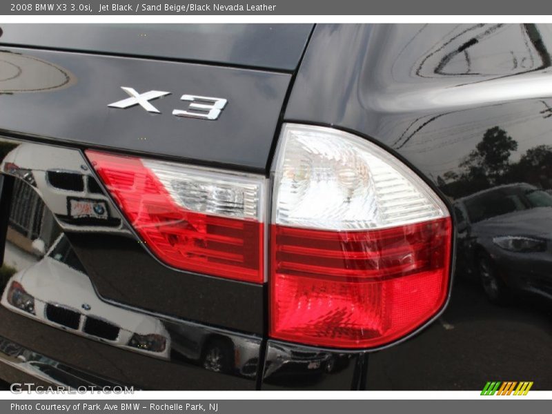 Jet Black / Sand Beige/Black Nevada Leather 2008 BMW X3 3.0si