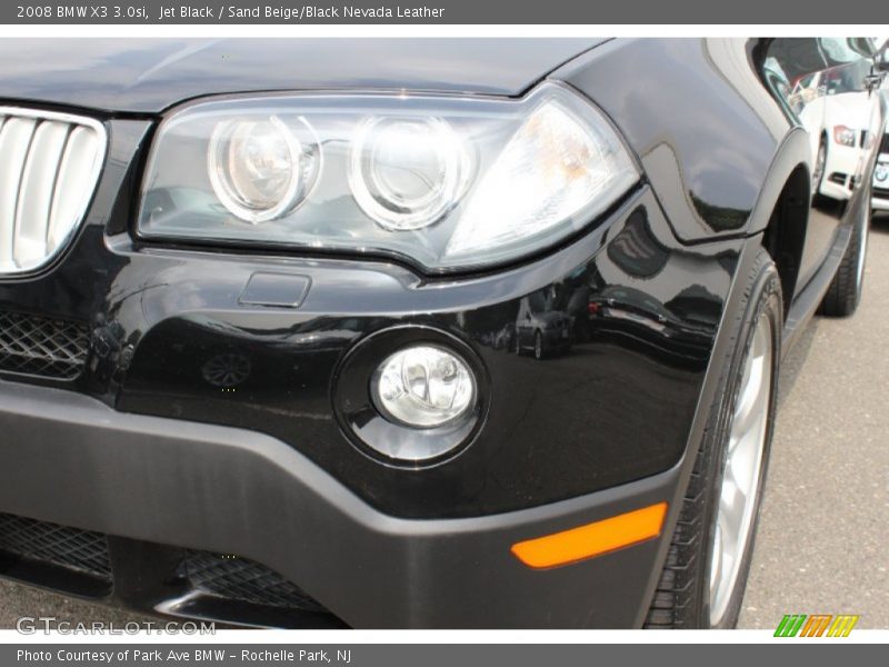 Jet Black / Sand Beige/Black Nevada Leather 2008 BMW X3 3.0si