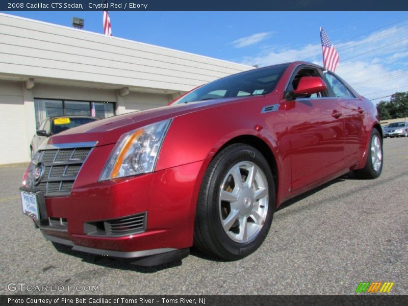Crystal Red / Ebony 2008 Cadillac CTS Sedan