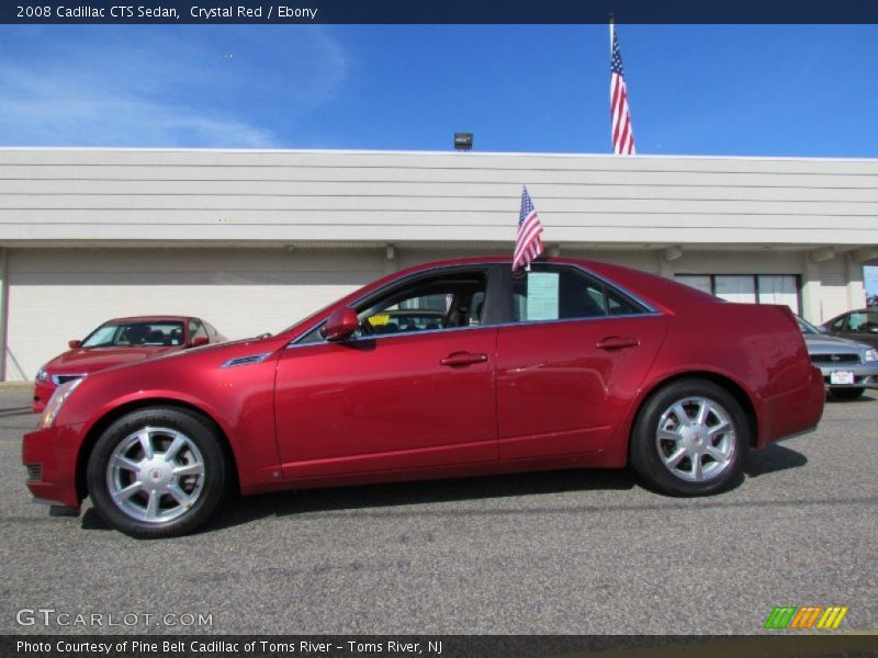 Crystal Red / Ebony 2008 Cadillac CTS Sedan