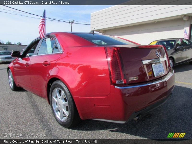Crystal Red / Ebony 2008 Cadillac CTS Sedan