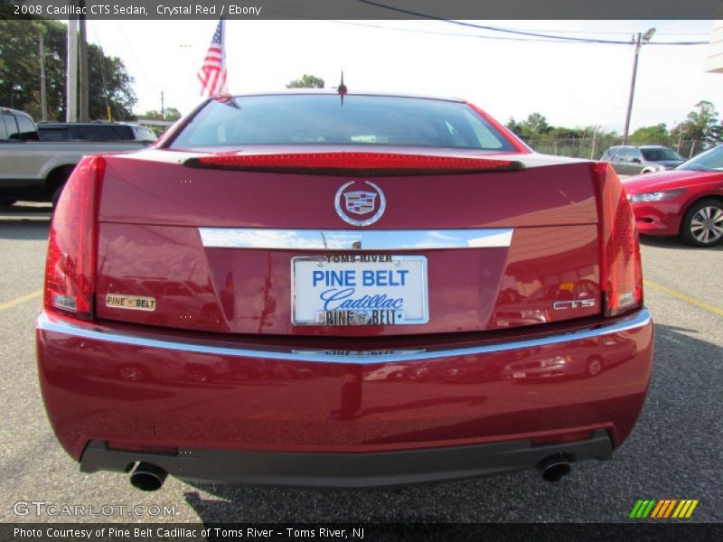 Crystal Red / Ebony 2008 Cadillac CTS Sedan