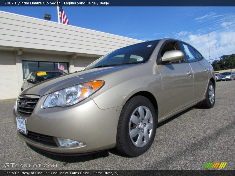 Laguna Sand Beige / Beige 2007 Hyundai Elantra GLS Sedan