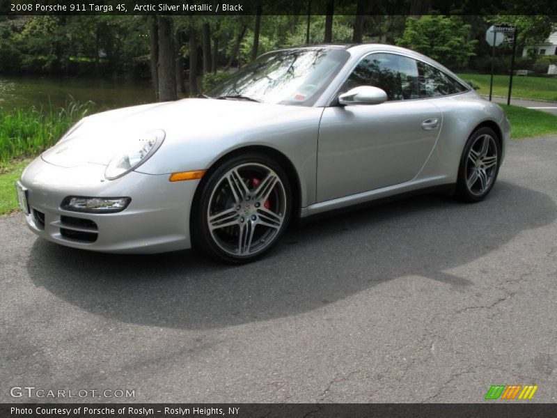 Arctic Silver Metallic / Black 2008 Porsche 911 Targa 4S