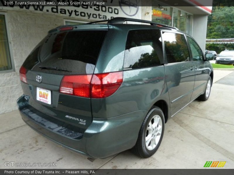 Aspen Green Pearl / Taupe 2005 Toyota Sienna XLE AWD