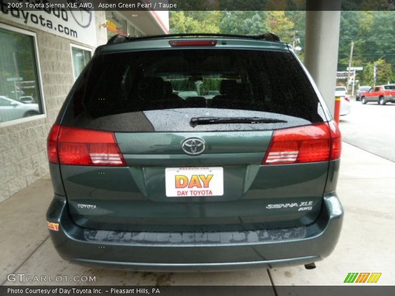 Aspen Green Pearl / Taupe 2005 Toyota Sienna XLE AWD