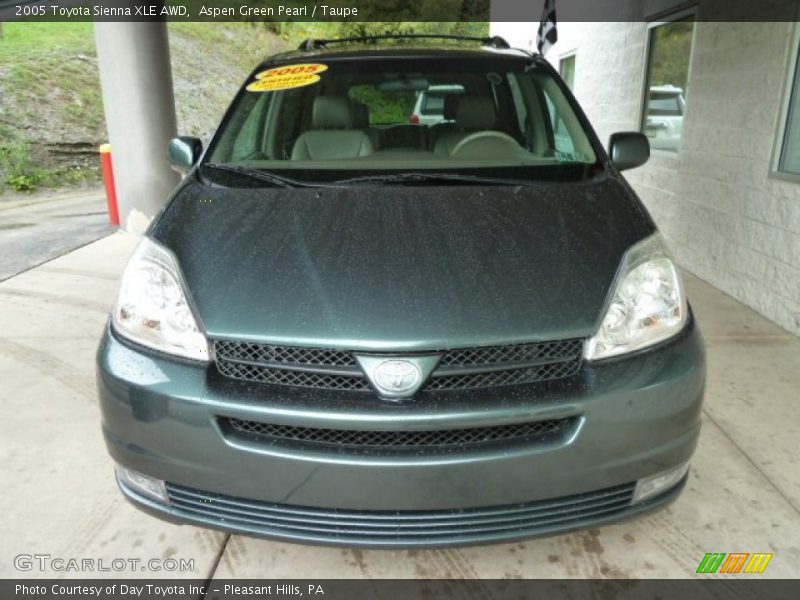 Aspen Green Pearl / Taupe 2005 Toyota Sienna XLE AWD