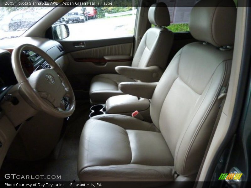 Aspen Green Pearl / Taupe 2005 Toyota Sienna XLE AWD