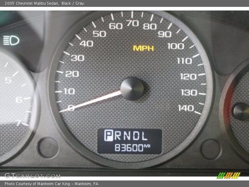Black / Gray 2005 Chevrolet Malibu Sedan