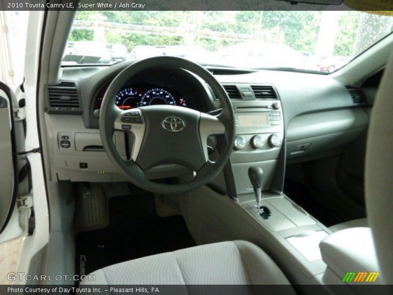 Super White / Ash Gray 2010 Toyota Camry LE