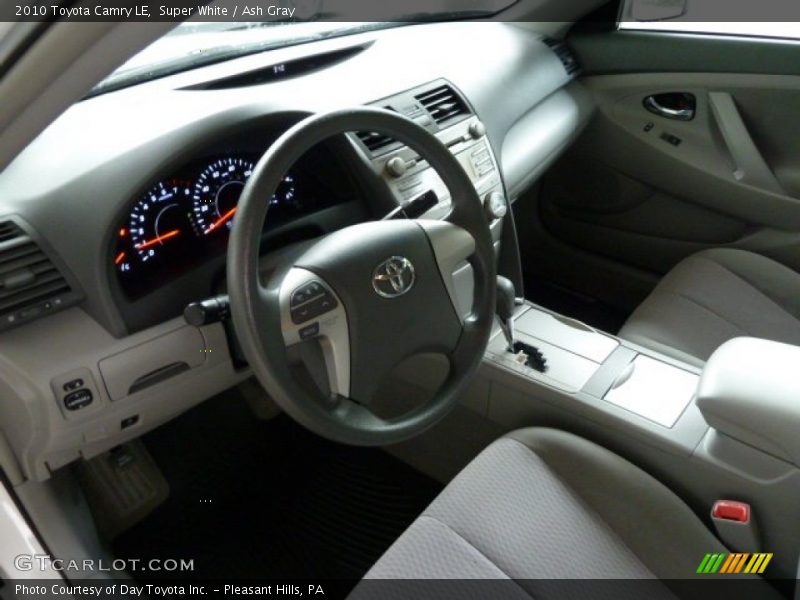 Super White / Ash Gray 2010 Toyota Camry LE