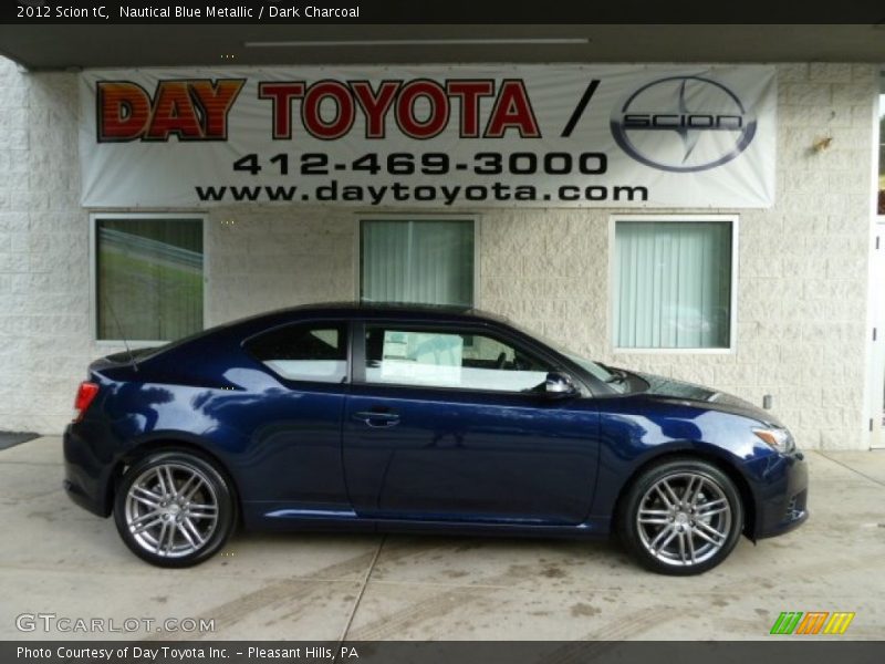 Nautical Blue Metallic / Dark Charcoal 2012 Scion tC