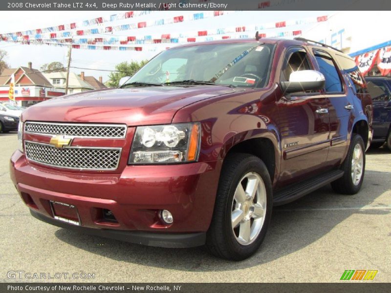 Deep Ruby Metallic / Light Cashmere/Ebony 2008 Chevrolet Tahoe LTZ 4x4