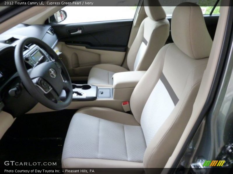 Cypress Green Pearl / Ivory 2012 Toyota Camry LE