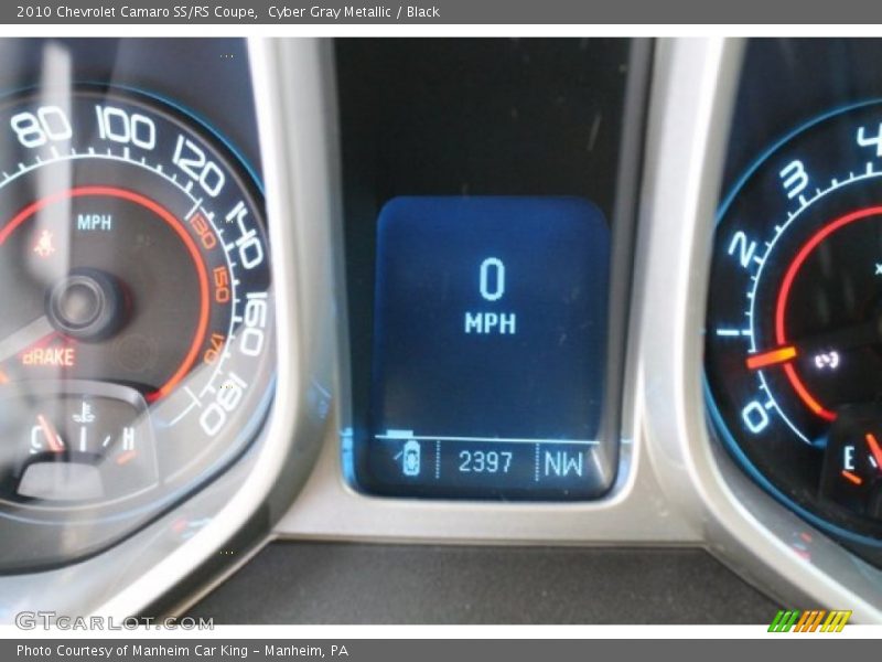 Cyber Gray Metallic / Black 2010 Chevrolet Camaro SS/RS Coupe