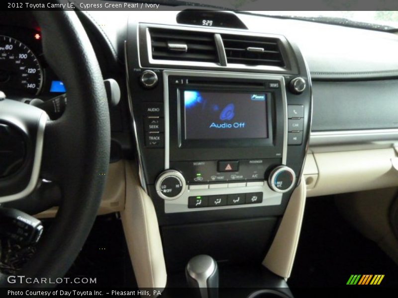 Cypress Green Pearl / Ivory 2012 Toyota Camry LE