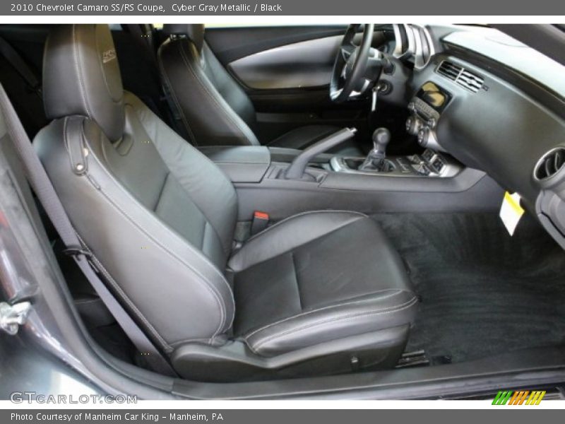Cyber Gray Metallic / Black 2010 Chevrolet Camaro SS/RS Coupe