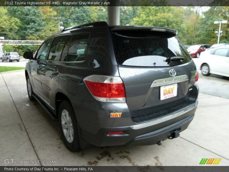 Magnetic Gray Metallic / Ash 2012 Toyota Highlander V6 4WD