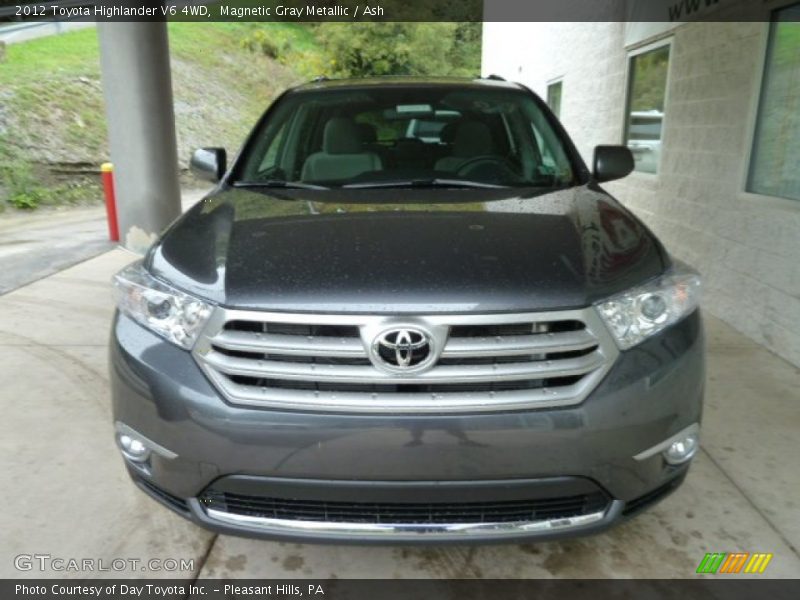 Magnetic Gray Metallic / Ash 2012 Toyota Highlander V6 4WD