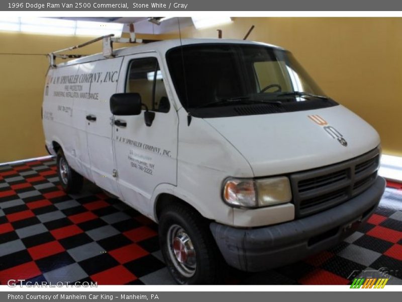 Stone White / Gray 1996 Dodge Ram Van 2500 Commercial