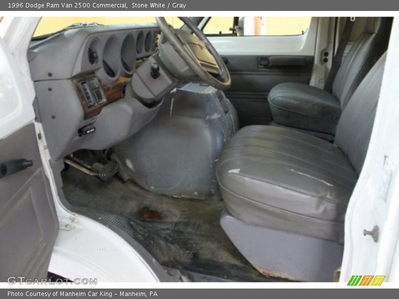 Stone White / Gray 1996 Dodge Ram Van 2500 Commercial