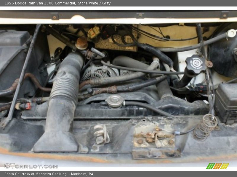 Stone White / Gray 1996 Dodge Ram Van 2500 Commercial