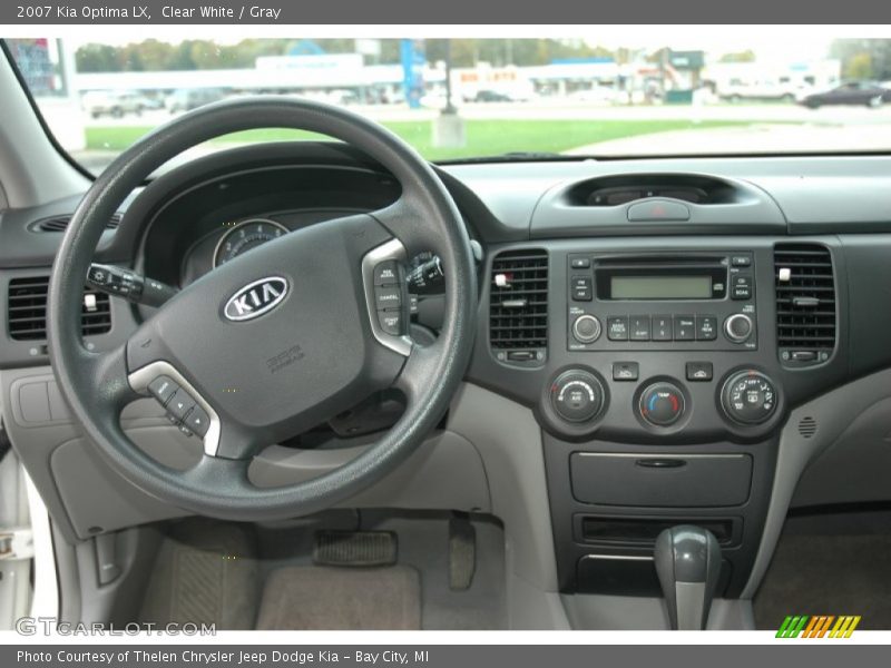 Clear White / Gray 2007 Kia Optima LX