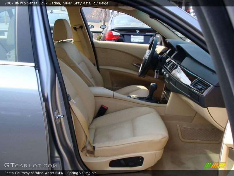 Silver Grey Metallic / Beige 2007 BMW 5 Series 525xi Sedan