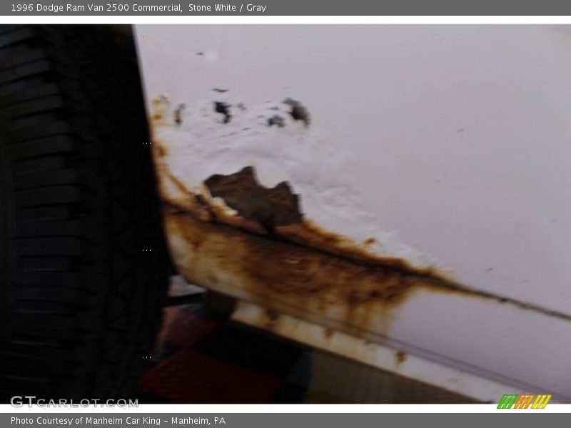 Stone White / Gray 1996 Dodge Ram Van 2500 Commercial
